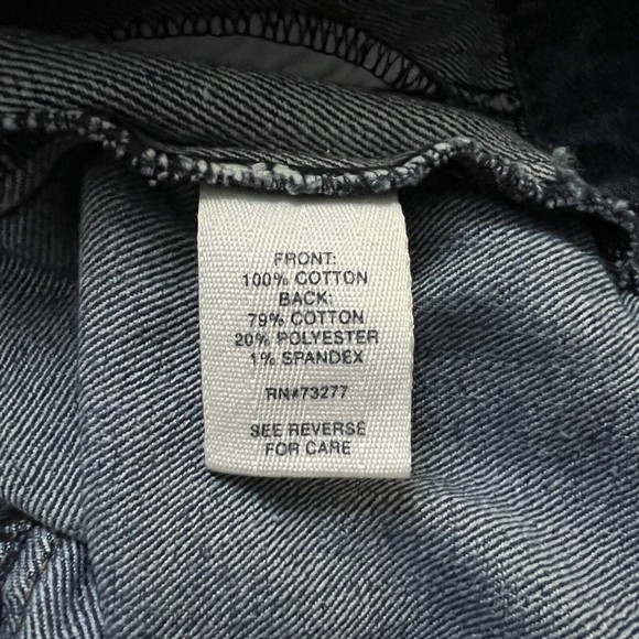 Mudd Jean Jacket Blue Button Front Flap‎ Button Pockets Slit Front Pockets - Picture 6 of 6